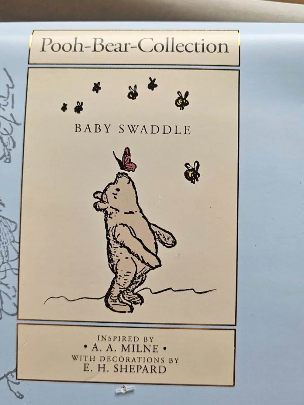 New Sweet Winnie The Pooh Collection Baby Swaddle Blanket 13 X 23.5